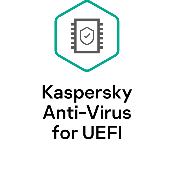 <strong>Kaspersky Anti-Virus for UEFI</strong><br /> safeguards your system from deep-rooted malware by starting its protection before your operating system even loads.